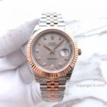 (EW) Replica Rolex 41mm Gray Face Diamond Watch Datejust II ETA3255